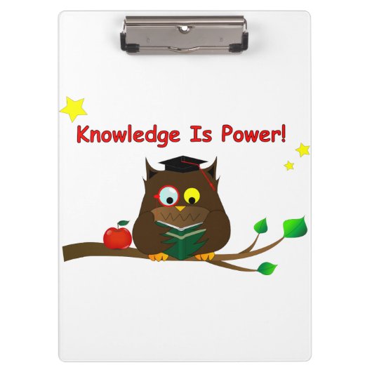 Wissen ist Power! Klemmbrett (Vorderseite)