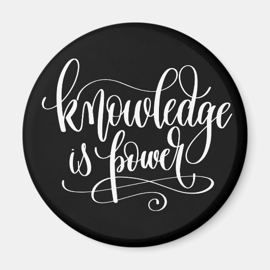 Wissen ist Power Magnet (Vorne)