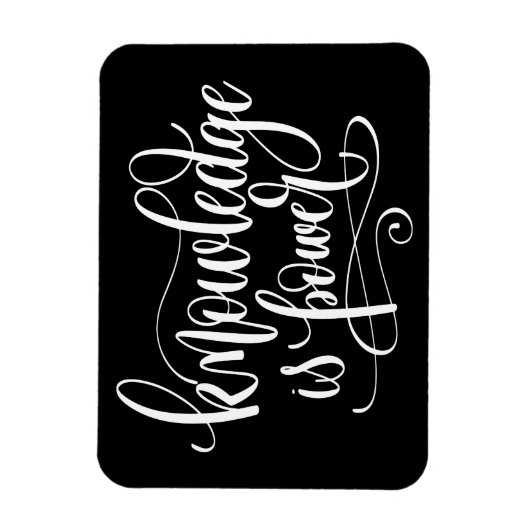 Wissen ist Power Magnet (Vertikal)