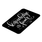 Wissen ist Power Magnet (Linke Seite)