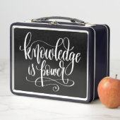 Wissen ist Power Metall Brotdose (Beispiel)