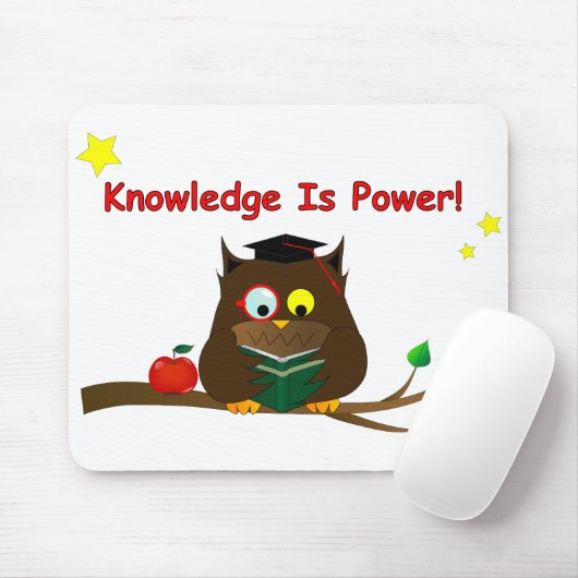 Wissen ist Power! Mousepad (Mit Mouse)