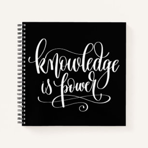 Wissen ist Power Notizblock