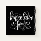 Wissen ist Power Notizblock (Rückseite)