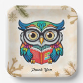 "Wissen ist Power" Pappteller (Vorderseite)