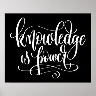 Wissen ist Power Poster