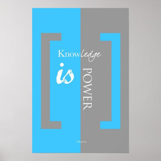 Wissen ist Power Poster (Vorne)