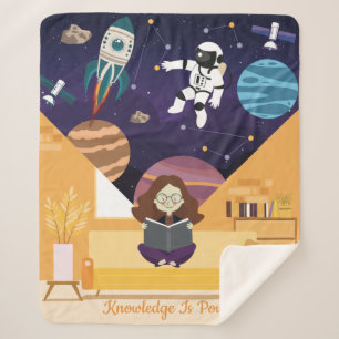 Wissen ist Power Sherpadecke