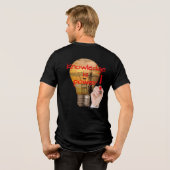 Wissen ist Power Tri-Blend Shirt (Rückseite voll)
