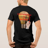 Wissen ist Power Tri-Blend Shirt (Rückseite)