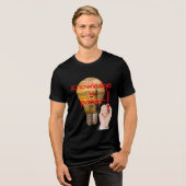 Wissen ist Power Tri-Blend Shirt (Vorderseite voll)
