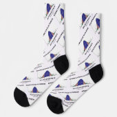 Wissen ist Power tun Statistiken Geek Ratschläge Socken (Linkes Detail)