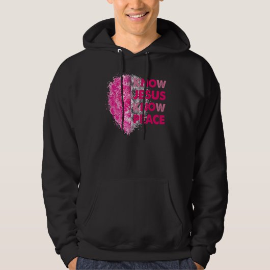 Wissen Jesus kennen Frieden Christlich Jesus Bible Hoodie (Vorderseite)