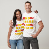 WISSEN JESUS KENNEN FRIEDEN T-Shirt (Unisex)