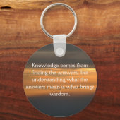 Wissen kommt von... schlüsselanhänger (Vorderseite)