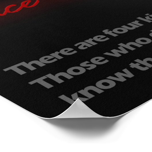 Wissen Poster (Ecke)