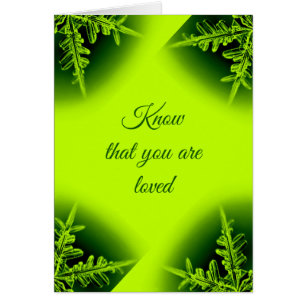 Wissen Sie, dass Sie eine nebelgrüne Karte lieben