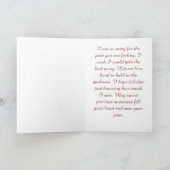 Wissen Sie, dass Sie Komfort und Kümmre lieben Karte (Innenseite)