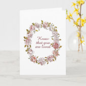 Wissen Sie, dass Sie Komfort und Kümmre lieben Karte (Gelbe Blume)