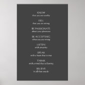 "Wissen Sie, dass Sie würdig sind" Poster (Vorne)