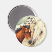 Wissen Sie immer, dass Sie lieben - Mare & Foal Magnet (Vorderseite/Rückseite)