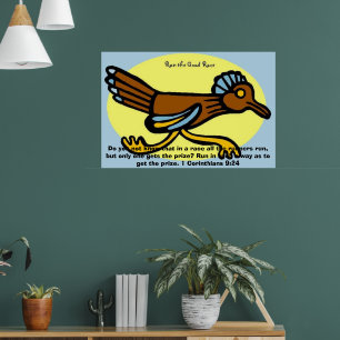 Wissen Sie nicht, dass in einem Rennen alle Läufer Poster