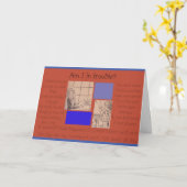 Wissen Sie nicht, was ich getan habe, aber es tut  Karte (Gelbe Blume)