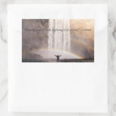 Wissen Sie selbst Zitat - Rechteck-Aufkleber Rechteckiger Aufkleber (Tasche)