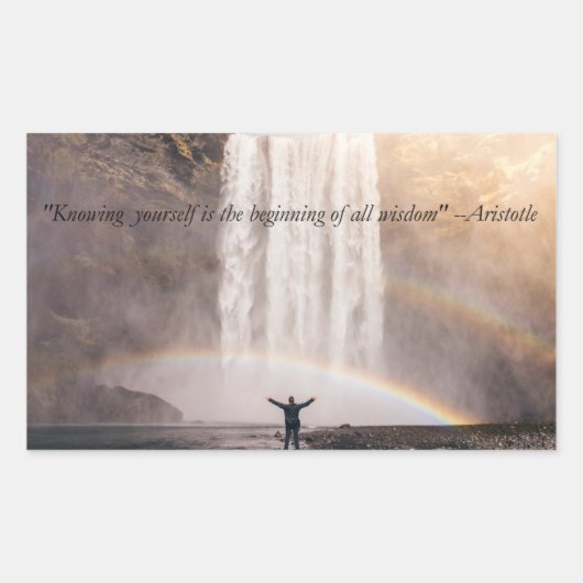 Wissen Sie selbst Zitat - Rechteck-Aufkleber Rechteckiger Aufkleber (Vorderseite)