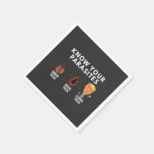 Wissen Sie, Sie sind Parasiten gegen Trump Spaß Po Serviette (Ecke)