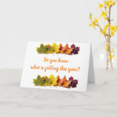 WISSEN SIE, WAS DIESES JAHR FALLT....NICHT DEIN AL KARTE (Gelbe Blume)