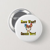 Wissen Sie, was?  Huhn-Hintern! Button (Vorne & Hinten)
