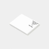 Wissen Sie, was ich an Menschen mag? Post-it Klebezettel (angewinkelt)