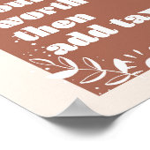 Wissen Sie, was Sie wert sind, dann den Steuerboge Poster (Ecke)