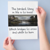 Wissen Sie, welche Brücke Flyer (Hand)