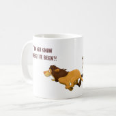 "Wissen Sie, welche Löwen ich jagte? " Kaffeetasse (Vorderseite Links)