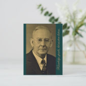 Wissen spricht, aber Weisheit hört zu. Postkarte (Stehend Vorderseite)