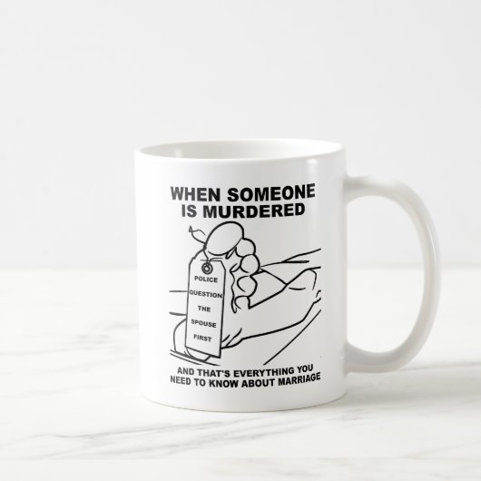 Wissen über die Ehe Funny Mug Kaffeetasse (Rechts)