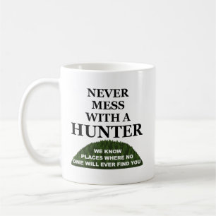 Wissen wo man dich verstecken kann Lustiger Jagdbe Kaffeetasse