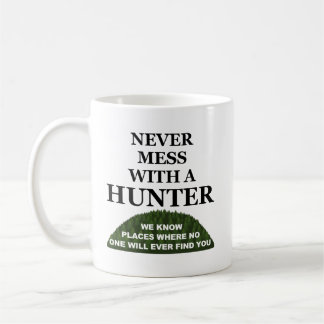 Wissen wo man dich verstecken kann Lustiger Jagdbe Kaffeetasse
