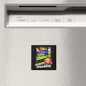 Wissen zeigen Testtag Motivationslehrer Magnet (In Situ (Geschirrspüler))