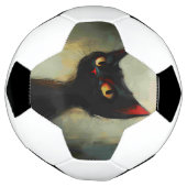 Wissende Schwarze Ninja-Katze Fußball (Gedreht)