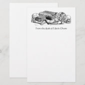 Wissens- und Todesstation Briefpapier (Vorne/Hinten)