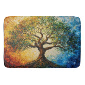 Wissensbaum - Ölgemälde Badematte (Vorderseite)