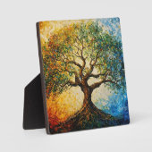 Wissensbaum - Ölgemälde Fotoplatte (Vorderseite)