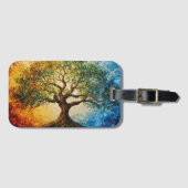 Wissensbaum - Ölgemälde Gepäckanhänger (Vorderseite (Horizontal))