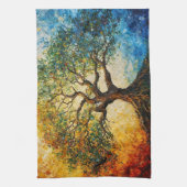 Wissensbaum - Ölgemälde Geschirrtuch (Vertikal)