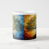 Wissensbaum - Ölgemälde Jumbo-Tasse (Vorderseite)