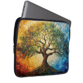 Wissensbaum - Ölgemälde Laptopschutzhülle (Vorne Rechts)