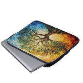 Wissensbaum - Ölgemälde Laptopschutzhülle (Vorne Knopf)